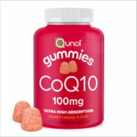 Qunol® CoQ10 Creamy Orange Flavored Gummies 100mg Perspective: Main