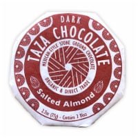 Taza Chocolate Organic Salted Almond Dark Chocolate Mexicano Discs Candy