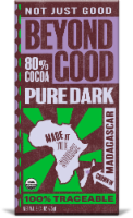 Beyond Good Madagascar 80% Cocoa Dark Chocolate Organic Candy Bar Perspective: Main