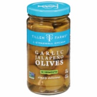 Tillen Farms® Garlic Jalapeno Olives in Vermouth