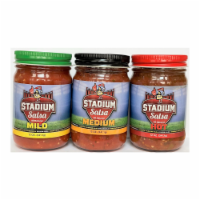 Stadium Salsa Variety Pack: Mild Salsa, Medium Salsa, Hot Salsa Sauces 12oz Jars