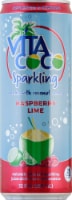 Vita Coco® Raspberry Lime Flavored Sparkling Coconut Bottled Water Perspective: Main