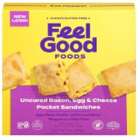 Feel Good Foods Gluten-Free Uncured Bacon Egg & Cheese Pockets