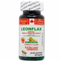 Leonflax® Omege 3, 6, & 9 Canadian Flaxseed Colon Cleansing Capsules Perspective: Main