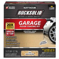 Rust-Oleum 60007 RockSolid Polycuramine Garage Floor Coating Tan 1 Car Garage Kit