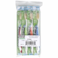 Doctor Plotka's Mouthwatchers Antimicrobial Toothbrushes with Flossing Bristles