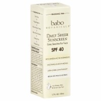 Babo Botanicals Daily Sheer Extra Sensitive For Face Sunscreen SPF 40