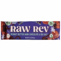 Raw Rev®Peanut Butter Dark Chocolate & Sea Salt Bar Perspective: Main