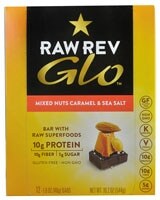 RAW REV  Glo™ Bar with Raw Superfoods   Mixed Nuts Caramel & Sea Salt