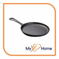 6.25 Shallow Round Cast Iron Frying Pan / Skillet with Handle (1 Skillet) by MyXOHome