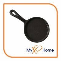 11.25 Round Cast Iron Pizza & Crepe Pan / Skillet with Handle (1 Skillet) by MyXOHome