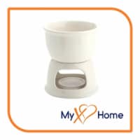 Ceramic Chocolate Fondue Pot / Cheese melting Pot, Color: White by MyXOHome
