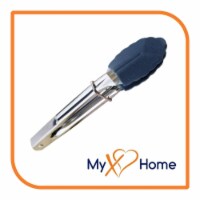 7 Navy Blue Silicone Tongs by MyXOHome (1, 2, 4 or 6 Tongs) 1 Tongs