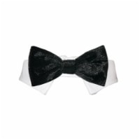 Pooch Outfitters PVBB-3XL Valentino Bow Tie, Black - 3XS
