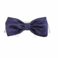 Pooch Outfitters PABT-3XL Andrew Bow Tie, Blue - 3XS
