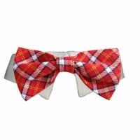 Pooch Outfitters PBTR-3XL Red Checker Bow Tie, Red Checker - 3XS