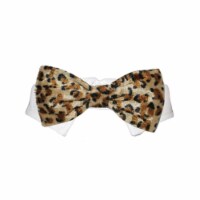 Pooch Outfitters PRTA-XXL Roberto Bow Tie, Tan - 2XL
