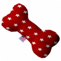 Red Stars 6 inch Bone Dog Toy