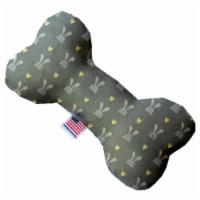 Gray Bunnies 6 inch Bone Dog Toy
