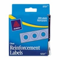 Avery Consumer Products  Reinforcements- .25in. Diameter- 200-Box- Clear