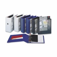 Cardinal Brands- Inc CRD26301 Clearvue Binder- D-Ring- 1in. Capacity- 11in.x8-.50in.- Black