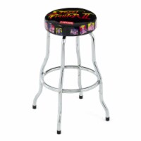 Arcade1UP Street Fighter II Adjustable Height Steel Padded Arcade Cabinet Stool