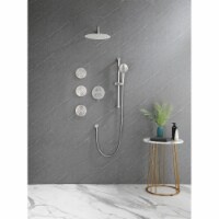 Shower System with Shower Head, Hand Shower, Slide Bar, Body Sprays, Shower Arm, Hose, Valve