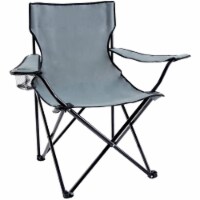 YSOA Portable Folding Grey Camping Chair, Large