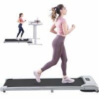 2 in 1 Under Desk Electric Treadmill 2.5HP, with Bluetooth APP and speaker, Remote Control, D