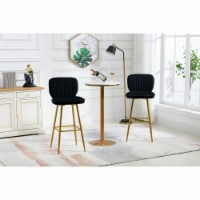 Bar Stools with Back and Footrest Counter Height Dining Chairs 2PC/SET