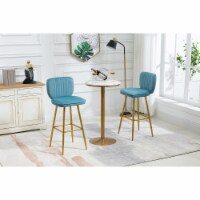 Bar Stools with Back and Footrest Counter Height Dining Chairs 2PC/SET