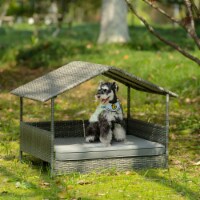 Beds & Furniture in PE Rattan+Iron+Waterproof Fabric for Home or Office Use