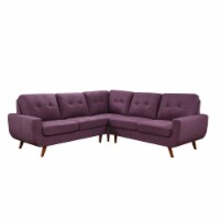 96 x96 Convertible Sectional Sofa Fabric Couch with 2x arms loveseat Reversible Corner Couch