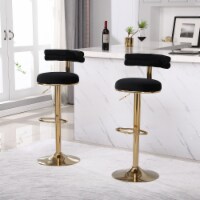 Bar Stools with Back and Footrest Counter Height Dining Chairs (2PCS/CTN)