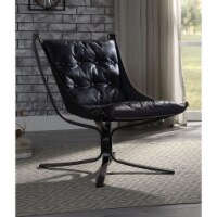 Carney Accent Chair, Vintage Blue Top Grain Leather 59832