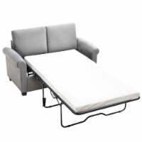 58.3 Pull Out Sofa Bed,Sleeper Sofa Bed with Premium Twin Size Mattress Pad,2-in-1 Pull Out