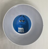 M&m's World Blue Character Logo Big Face Bowl New