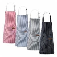 4 Pcs Cooking Apron with Pockets Waterproof Soft Baking Apron Adjustable Bib Aprons for Women Perspective: Main