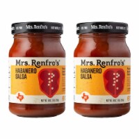 Habanero Salsa Gluten Free, No Added Sugar, No HFCS, 16-oz Jar (Pack of 2) Perspective: Main