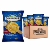 Deep River Snacks Krinkle Cut Chips Sour Cream & Onion 2 oz Pack of 4 Perspective: Main