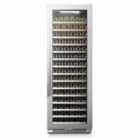Ergode LanboPro Stainless Steel and Black Single Zone Wine Cooler 164 Bottles Capacity