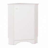 Ergode Elite White Corner Storage Cabinet