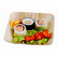 PacknWood 210BBA1717 Square Palm Leaf Plate Perspective: Main