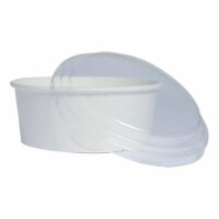 PacknWood  24 Oz. Buckaty Round White To Go Container- Pack Of 360