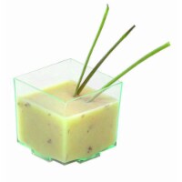 PacknWood Kara Clear Green Cubic Mini Cup - 2 Oz. Pack Of 600