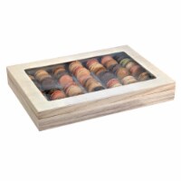 PacknWood  14.96 x 10.79 x 2.17 In. Atlas 1-1 Lunch Box & Window Lid- Pack Of 16