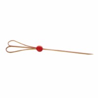 PacknWood 5.9 In. The Heart Bamboo Pick With Red Ball- Pack Of 1000