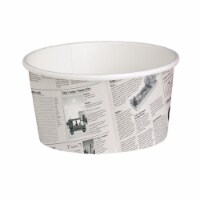 Packnwood  20 oz Deli News Printed Containers - 4.49 in. Dia.