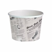 Packnwood  24 oz Deli News Printed Containers - 4.49 in. Dia.
