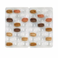 Packnwood  Macaron Inserts with Clip Closure - 14.17 x 10 x 1.18 in.
